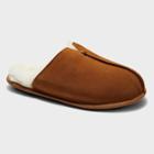 Men's Dluxe By Dearfoams Colter Sherling Scuff Slippers - Chestnut