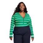 Women's Plus Size Striped V-neck Bodysuit - La Ligne X Target Green/light Blue