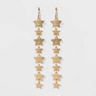 Liner Drop With Star Earrings - Wild Fable Gold, Women's,