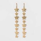 Liner Drop With Star Earrings - Wild Fable Gold, Women's,