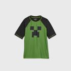 Boys' Minecraft Rash Guard Swim Shirt - Green