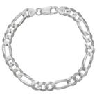 Distributed By Target Flat Figaro Bracelet In Sterling Silver - Gray