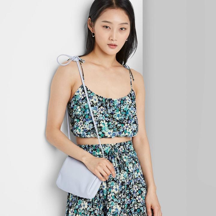 Women's Tiny Tank Top - Wild Fable Black Floral