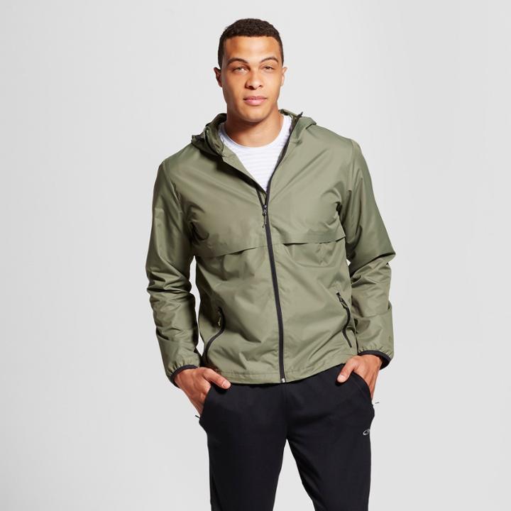 Men's Packable Windbreaker Jacket - C9 Champion Cargo Olive