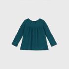 Toddler Girls' Long Sleeve Cozy Waffle T-shirt - Cat & Jack Teal