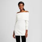 Women's Marilyn Collar Off The Shoulder Pullover - Alison Andrews White