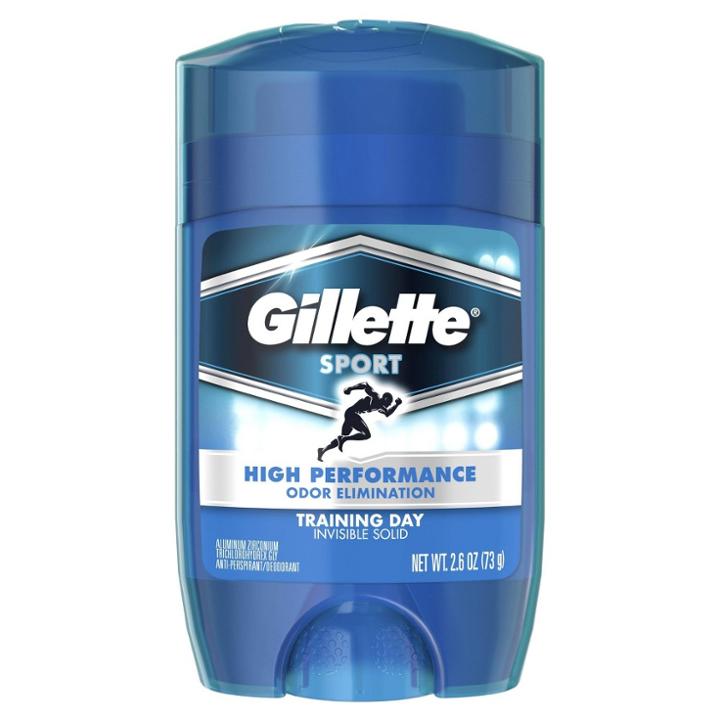 Gillette Sport High Performance Training Day Invisible Solid Antiperspirant And Deodorant