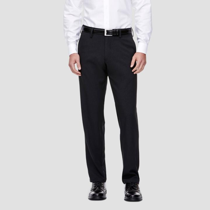 Haggar H26 - Men's Big & Tall Straight Fit Performance Pants Black