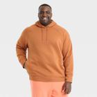Men's Big & Tall Cotton Fleece Sweatshirt - All In Motion Copper