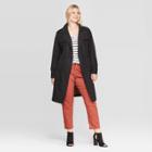 Women's Plus Size Trench Coat - Ava & Viv Black