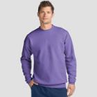 Hanes Men's Ecosmart Fleece Crew Neck Sweatshirt - Purple
