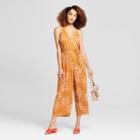 Women's Printed Jumpsuit - A New Day Rust
