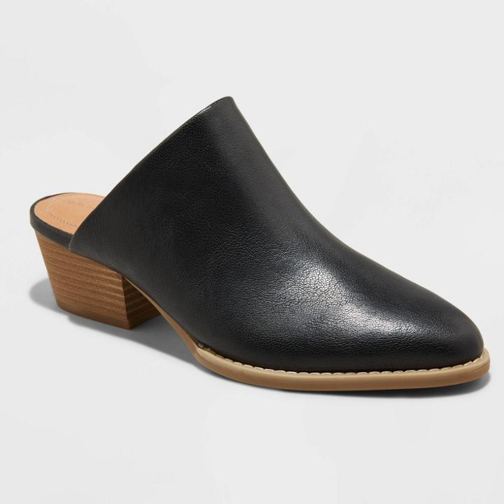 Women's Tara Mule Heels - Universal Thread Black