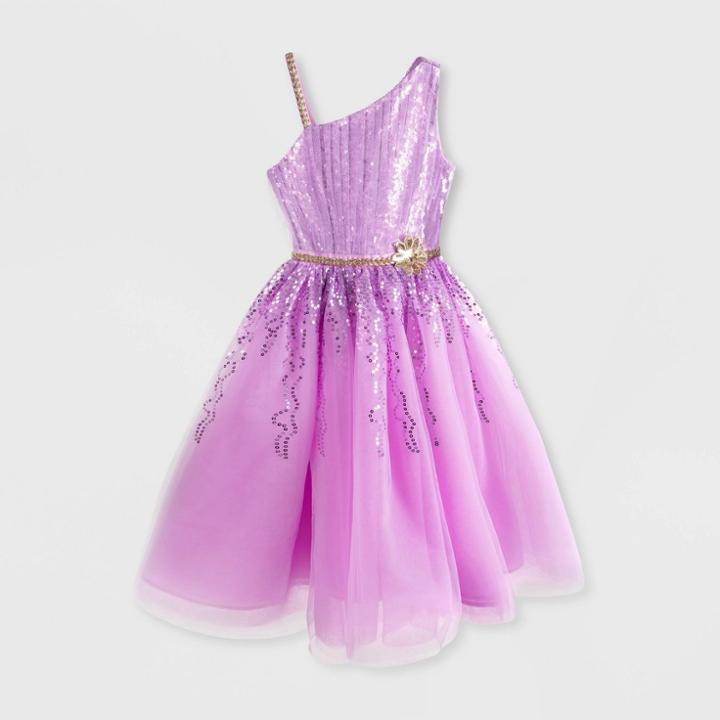 Girls' Disney Princess Rapunzel Fancy Dress - Pink 3 - Disney