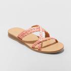 Women's Opal Strappy Slide Sandals - Universal Thread Coral