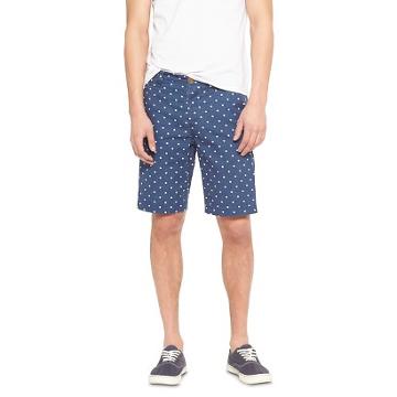 Men's Polka Dot Cuffed Shorts Navy - No Retreat