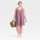 Women's Plus Size Razor Back Knit Tank Dress - Universal Thread Purple