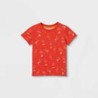 Toddler Boys' Crew Neck Short Sleeve T-shirt - Cat & Jack Bright Orange