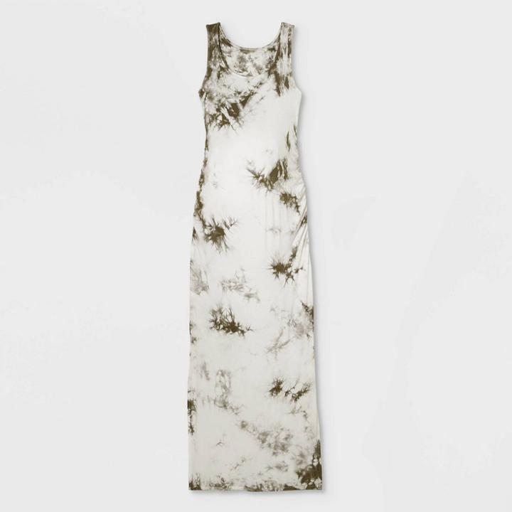 Tie-dye Knit Tank Maternity Dress - Isabel Maternity By Ingrid & Isabel Green