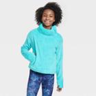 Girls' High Pile Sherpa Fleece Pullover Sweatshirt - All In Motion Blue
