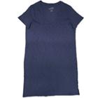 Women's Plus Size Short Sleeve T-shirt Dress - Universal Thread Navy Blue