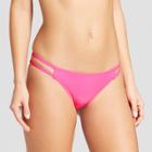 Women's Strappy Extra Cheeky Bikini Bottom - Xhilaration Hot Pink