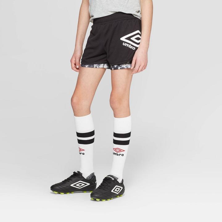 Target Umbro Girls' 2-in-1 Training Shorts - Black