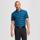 Men's Striped Golf Polo Shirt - C9 Champion Hotline Blue Heather