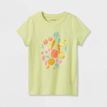 Girls' 'veggies' Short Sleeve Graphic T-shirt - Cat & Jack Light