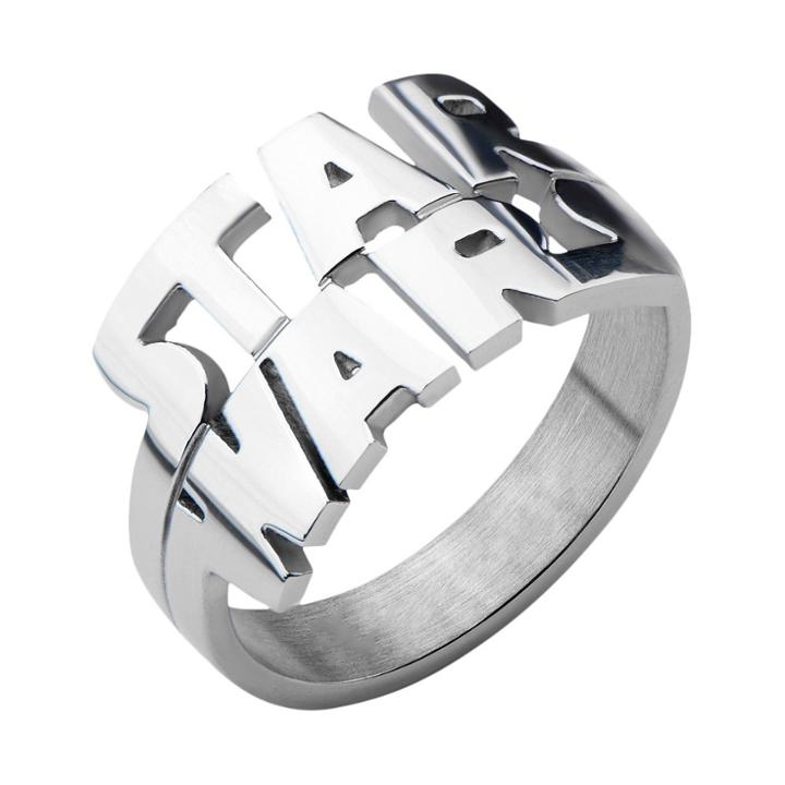 Men's Star Wars Stainless Steel Logo Cut Out Ring, Size:
