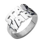 Men's Star Wars Stainless Steel Logo Cut Out Ring, Size: