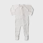 Goumikids Organic Cotton Rayon From Bamboo Storm Footed Pajama - Gray Newborn