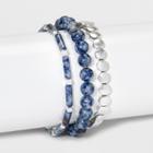 Worn Stretch Bracelet 3pc - Universal Thread Blue Mineral,