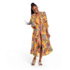 Women's Floral/polka Dot Print Cover Up - Tabitha Brown For Target Orange Xxs