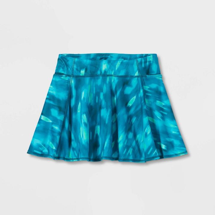 Girls' Knit Performance Skorts - All In Motion Dark Blue