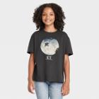 Girls' E.t. Oversized Short Sleeve Graphic T-shirt - Art Class Black