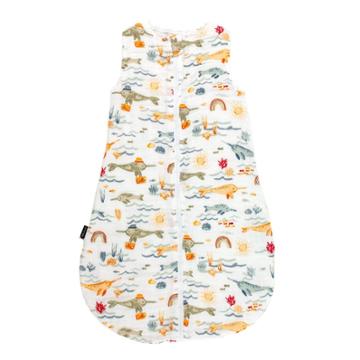 Bebe Au Lait Muslin Bedtime Swaddle Wrap - Narwhal 6-12 Months, Pink/blue/yellow