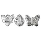 Target Treasure Lockets 3 Silver Plated Charm Set Butterfly Theme -