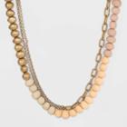 Worn Gold Enamel Necklace - Universal Thread Blush