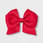 Girls' Solid Bow Clip - Cat & Jack Red