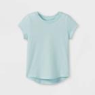 Toddler Girls' Solid Knit Short Sleeve T-shirt - Cat & Jack Mint