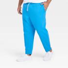 Men's Big & Tall Cotton Fleece Joggers - All In Motion Blue