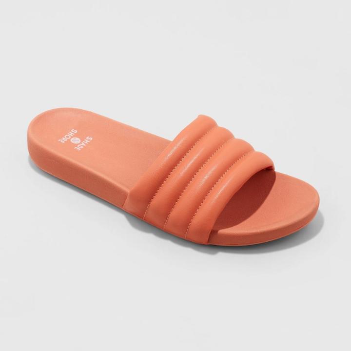 Shade & Shore Women's Kendra Solid Slide Sandals - Shade &