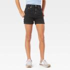 Denizen From Levi's Girls' High-rise Jean Shorts - Black Denim