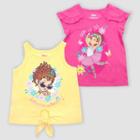 Toddler Girls' Disney Fancy Nancy 2pk Novelty T-shirt - Pink