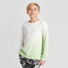 Boys' Ombre Pullover Sweatshirt - Art Class Green/white Xs, Boy's,