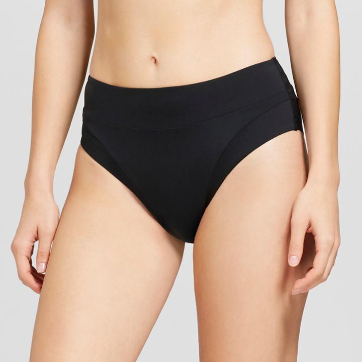 Sunn Lab Swim Women's High Waist Swim Bikini Bottom - Noir - Xl - Sunn Lab