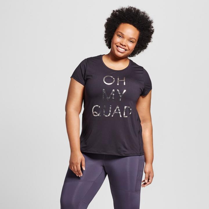 Women's Plus-size Graphic T-shirt - C9 Champion - Black, Oh