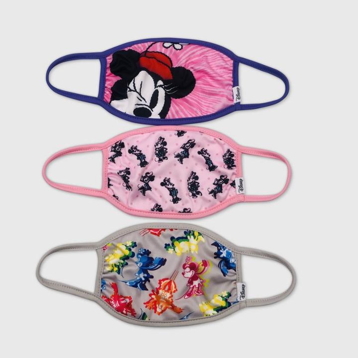 Kids' 3pk Minnie Mouse Face