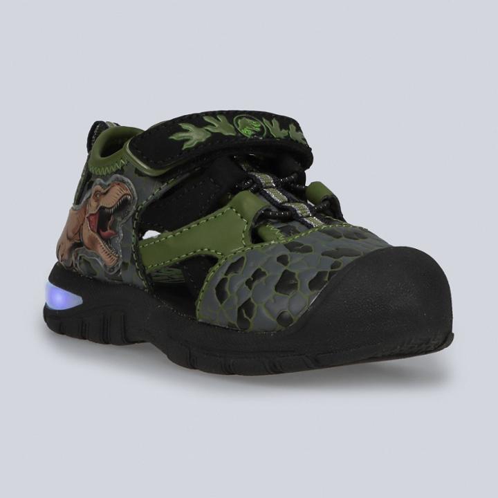 Toddler Boys' Jurassic World Fisherman Sandals - Green/gray